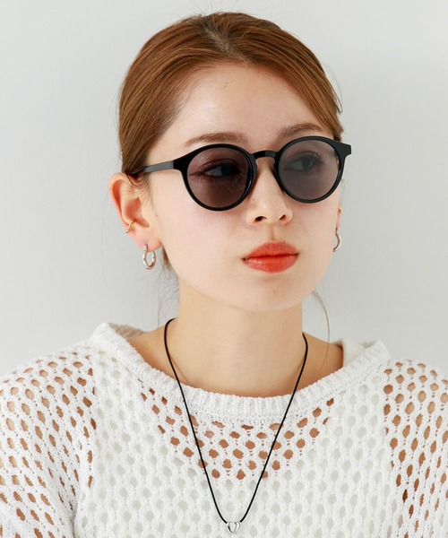 URBAN RESEARCH Sonny Label（アーバンリサーチサニーレーベル）の「カラーレンズボストン型サングラス（サングラス・レディース・ブラック/ブラウン・ONE）」の3枚目の写真