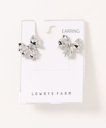 LOWRYS FARM | リボンイヤリング　 123583(イヤリング)