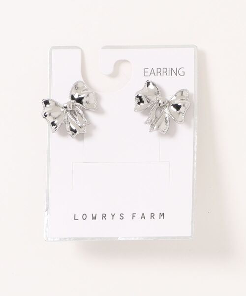 LOWRYS FARM（ローリーズファーム）の「リボンイヤリング　 123583（イヤリング・レディース・ゴールド/シルバー・FREE）」の2枚目の写真