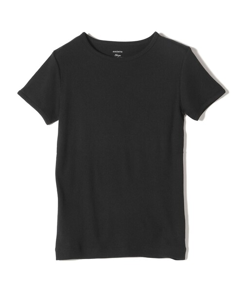 tシャツ 「SHIPS別注」assiette:「手洗い可能」レーヨン テレコ TEE レディース セール】【SHIPS別注】assiette:〈手洗い可能〉レーヨン テレコ