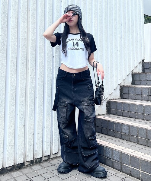 Figments（フィグメンツ）の「サス付きマルチポケットワイドパンツ（その他パンツ・レディース・スミクロ・SMALL/MEDIUM）」の13枚目の写真