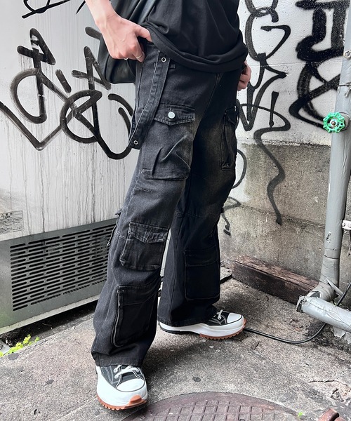 Figments（フィグメンツ）の「サス付きマルチポケットワイドパンツ（その他パンツ・レディース・スミクロ・SMALL/MEDIUM）」の16枚目の写真