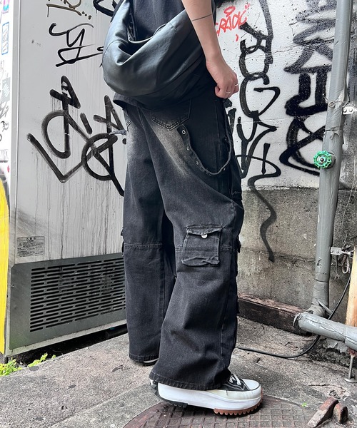 Figments（フィグメンツ）の「サス付きマルチポケットワイドパンツ（その他パンツ・レディース・スミクロ・SMALL/MEDIUM）」の17枚目の写真