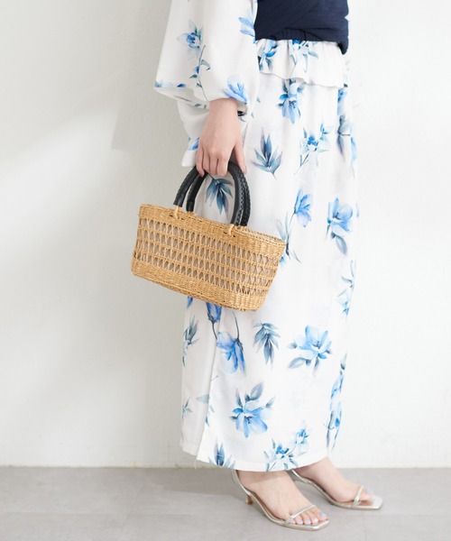 natural couture（ナチュラルクチュール）の「シーグラスミニバッグ（かごバッグ・レディース・ナチュラル・FREE）」の8枚目の写真