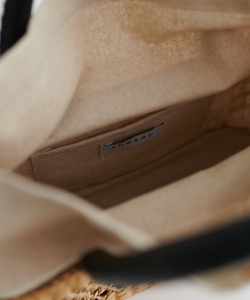 natural couture（ナチュラルクチュール）の「シーグラスミニバッグ（かごバッグ・レディース・ナチュラル・FREE）」の5枚目の写真