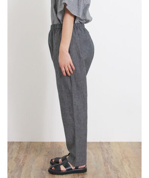 Samansa Mos2（サマンサ モスモス）の「【累計販売枚数19万6千本突破】【Lサイズ WEB限定】【クールコットン/接触冷感】柄アソートテーパードパンツ（その他パンツ・レディース・ブラック/ベージュ/キナリ/チャコールグレー/カーキ・M/L）」の14枚目の写真