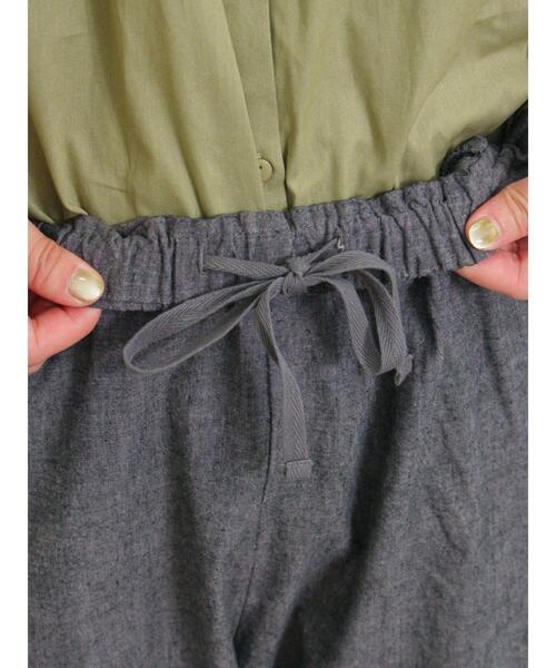 Samansa Mos2（サマンサ モスモス）の「【累計販売枚数19万6千本突破】【Lサイズ WEB限定】【クールコットン/接触冷感】柄アソートテーパードパンツ（その他パンツ・レディース・ブラック/ベージュ/キナリ/チャコールグレー/カーキ・M/L）」の20枚目の写真