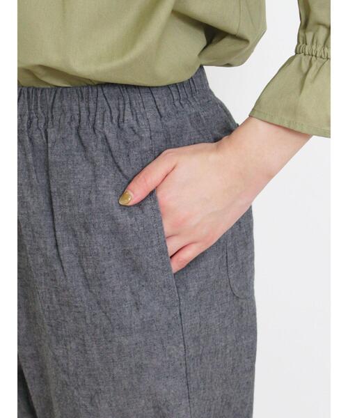 Samansa Mos2（サマンサ モスモス）の「【累計販売枚数19万6千本突破】【Lサイズ WEB限定】【クールコットン/接触冷感】柄アソートテーパードパンツ（その他パンツ・レディース・ブラック/ベージュ/キナリ/チャコールグレー/カーキ・M/L）」の22枚目の写真