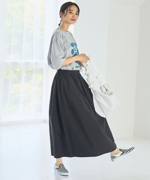 coen（コーエン）の「切り替えコクーンスカート（スカート・レディース・ロイヤルブルー/ブラック・M/L）」の7枚目の写真