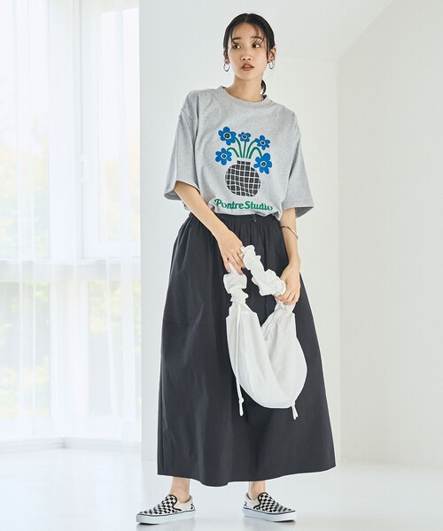 coen（コーエン）の「切り替えコクーンスカート（スカート・レディース・ロイヤルブルー/ブラック・M/L）」の8枚目の写真