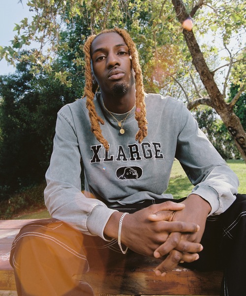 XLARGE(エクストララージ)の「OVERDYED COLLEGE LOGO L/S TEE(Tシャツ/カットソー・メンズ・ブラック/ネイビー/グリーン・S/M/L/XL)」の13枚目の写真