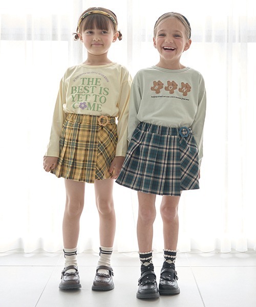 セール】チェックプリーツスカート(インパン付き)（スカート）｜Lycee