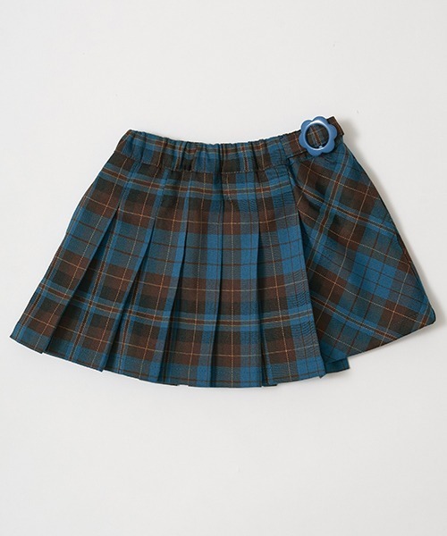 Lycee mine（リセマイン）の「チェックプリーツスカート(インパン付き)（スカート・キッズ・マスタード/インディゴブルー/ベージュ/ブラック/モスグリーン・140cm/120cm/150cm/130cm/110cm/100cm）」の20枚目の写真
