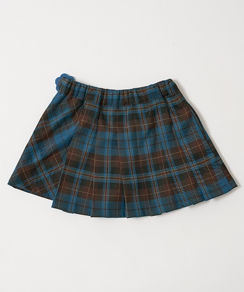Lycee mine（リセマイン）の「チェックプリーツスカート(インパン付き)（スカート・キッズ・マスタード/インディゴブルー/ベージュ/ブラック/モスグリーン・140cm/120cm/150cm/130cm/110cm/100cm）」の21枚目の写真