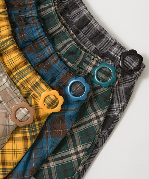 Lycee mine（リセマイン）の「チェックプリーツスカート(インパン付き)（スカート・キッズ・マスタード/インディゴブルー/ベージュ/ブラック/モスグリーン・140cm/120cm/150cm/130cm/110cm/100cm）」の19枚目の写真