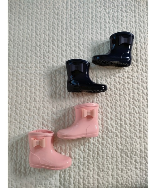 Marble Line(マーブルライン)の「ML リボン付きレインシューズ(レインシューズ・キッズ・ピンク/ネイビー・14/15 /16/17/18)」の10枚目の写真