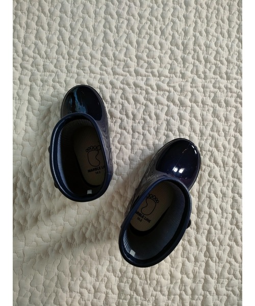 Marble Line(マーブルライン)の「ML リボン付きレインシューズ(レインシューズ・キッズ・ピンク/ネイビー・14/15 /16/17/18)」の6枚目の写真