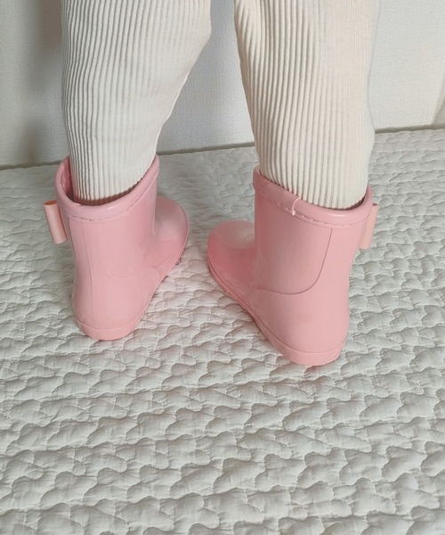 Marble Line(マーブルライン)の「ML リボン付きレインシューズ(レインシューズ・キッズ・ピンク/ネイビー・14/15 /16/17/18)」の13枚目の写真