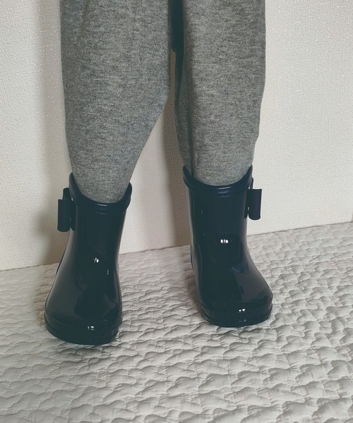 Marble Line(マーブルライン)の「ML リボン付きレインシューズ(レインシューズ・キッズ・ピンク/ネイビー・14/15 /16/17/18)」の12枚目の写真