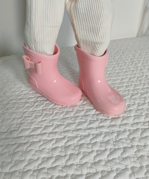 Marble Line(マーブルライン)の「ML リボン付きレインシューズ(レインシューズ・キッズ・ピンク/ネイビー・14/15 /16/17/18)」の16枚目の写真