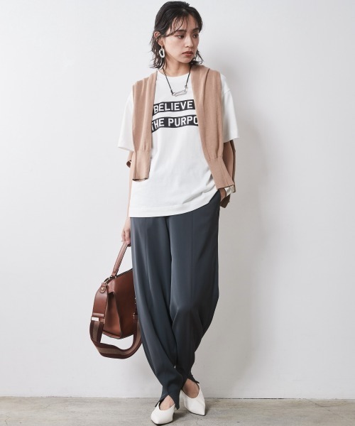 CHIC STYLE（シックスタイル）の「 バルーンリラックスパンツ ＜大きいサイズ有＞シックスタイル　（その他パンツ・レディース・グレー/アイボリー/ブラック・M/L/LL/3L/4L/5L）」の15枚目の写真