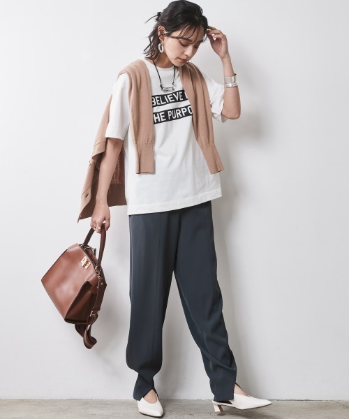 CHIC STYLE（シックスタイル）の「 バルーンリラックスパンツ ＜大きいサイズ有＞シックスタイル　（その他パンツ・レディース・グレー/アイボリー/ブラック・M/L/LL/3L/4L/5L）」の13枚目の写真