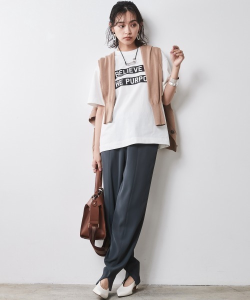 CHIC STYLE（シックスタイル）の「 バルーンリラックスパンツ ＜大きいサイズ有＞シックスタイル　（その他パンツ・レディース・グレー/アイボリー/ブラック・M/L/LL/3L/4L/5L）」の12枚目の写真