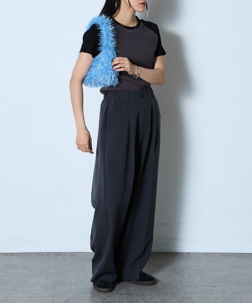 COLONY 2139（コロニートゥーワンスリーナイン）の「フリンジボアバッグ（ハンドバッグ・レディース・ブルー/ライム/ブラック・FREE）」の18枚目の写真