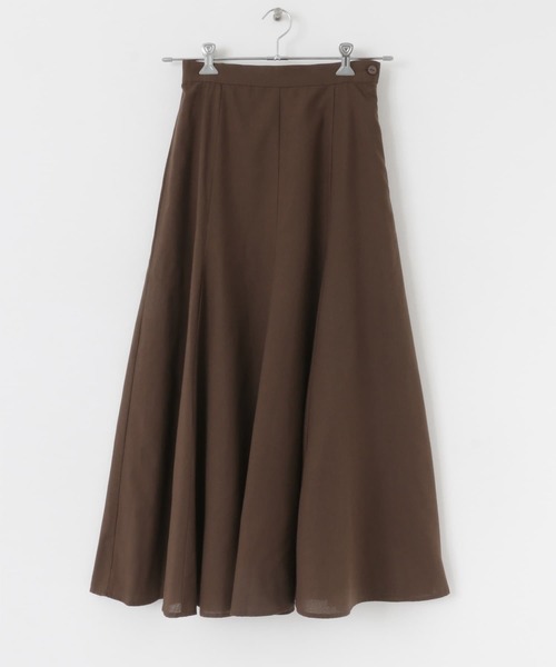 URBAN RESEARCH Sonny Label（アーバンリサーチサニーレーベル）の「『UR TECH 高機能リネン』リネン混マーメイドフレアスカート（スカート・レディース・ブラウン/ブルー/チェック・36/38）」の14枚目の写真