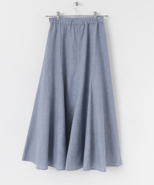 URBAN RESEARCH Sonny Label（アーバンリサーチサニーレーベル）の「『UR TECH 高機能リネン』リネン混マーメイドフレアスカート（スカート・レディース・ブラウン/ブルー/チェック・36/38）」の10枚目の写真