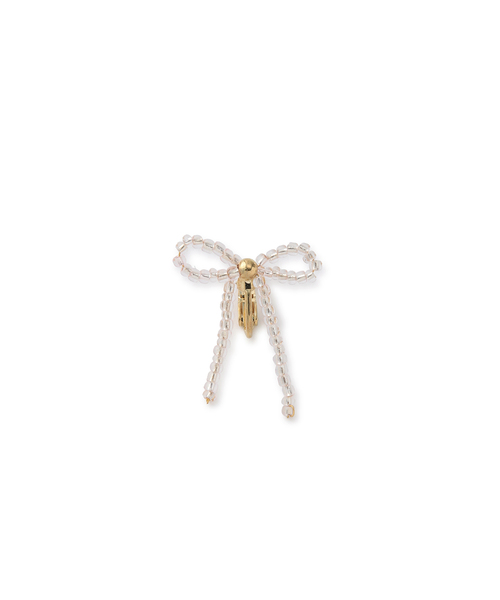 ROPE' PICNIC（ロペピクニック）の「シャイニービーズリボンイヤリング（イヤリング・レディース・ピンク/シルバー・FREE）」の5枚目の写真