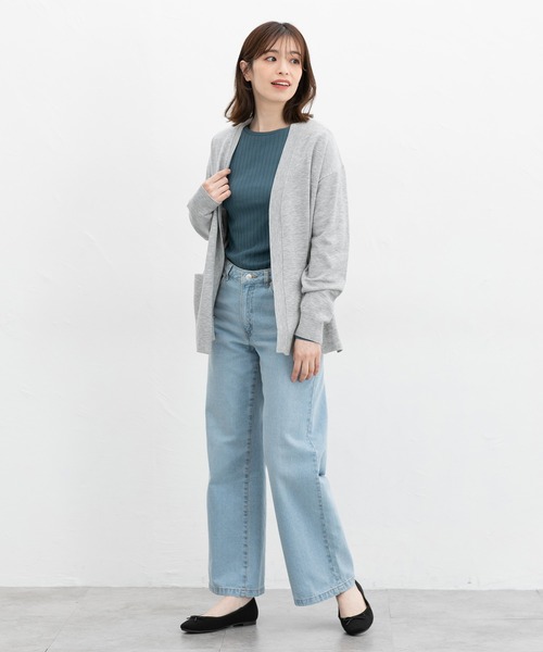 Honeys(ハニーズ)の「ボートネックTシャツ(Tシャツ/カットソー・レディース・ネイビー/レッド/ブラウン/オフホワイト/ブラック/ブルーグリーン/グレイッシュベージュ・S/M/L/LL)」の17枚目の写真