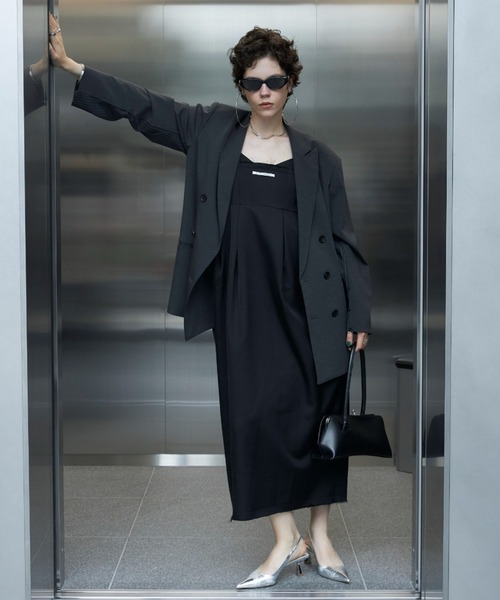 josemoon ジョゼムーン　白 ワンピース JOSE MOON（ジョゼムーン）の「STRAP DETAIL CAMISOLE