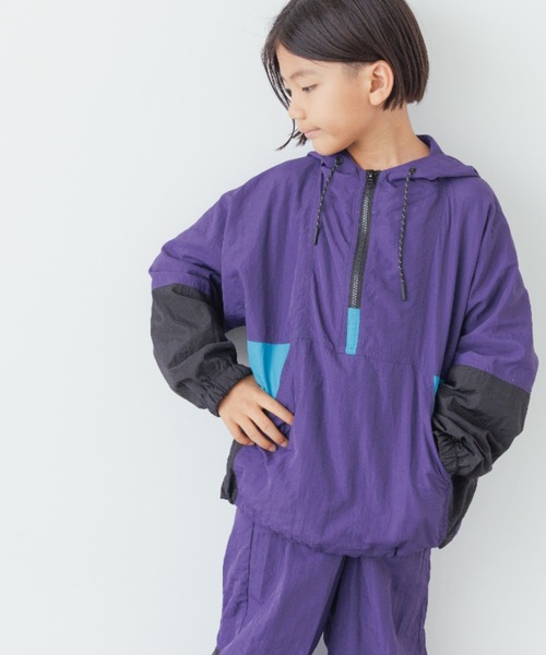LOWRYS FARM(ローリーズファーム)の「ナイロンキリカエアノラック 145797(ブルゾン・キッズ・パープル/ブラック・150cm/140cm/130cm/120cm/110cm)」の19枚目の写真
