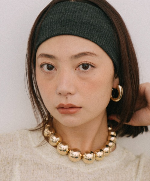 HANNE（アン）の「BIGボールネックレス（ネックレス・レディース・ゴールド/シルバー・FREE）」の8枚目の写真