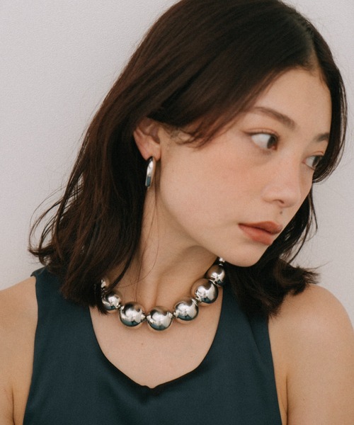 HANNE（アン）の「BIGボールネックレス（ネックレス・レディース・ゴールド/シルバー・FREE）」の5枚目の写真