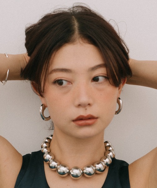 HANNE（アン）の「BIGボールネックレス（ネックレス・レディース・ゴールド/シルバー・FREE）」の3枚目の写真