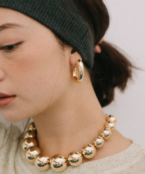 HANNE（アン）の「BIGボールネックレス（ネックレス・レディース・ゴールド/シルバー・FREE）」の4枚目の写真