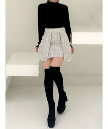 RESEXXY | ツイードミニスカート【セットアップ着用可能】(スカート)