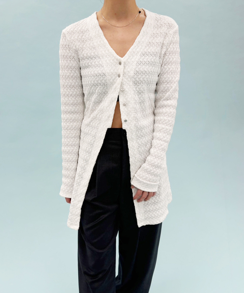 セール】【Hella/ヘラ】別注 LACE CARDIGAN（カーディガン