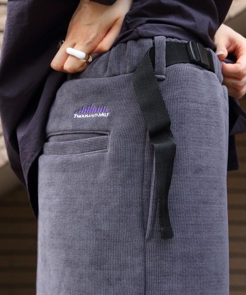 【セール】THOUSAND MILE/サウザンドマイル ニットフリーススカート KNIT FRRECE SKIRT（スカート）｜THOUSAND MILE（サウザンドマイル）