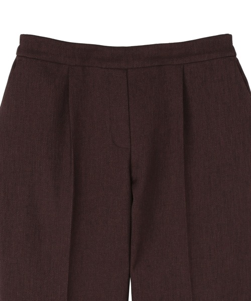 TOKYO SHIRTS(トウキョウシャツ)の「レディーステーパードパンツ ウーリッシュ素材(スラックス・レディース・ネイビー/ブラウン・LL/M/L)」の4枚目の写真
