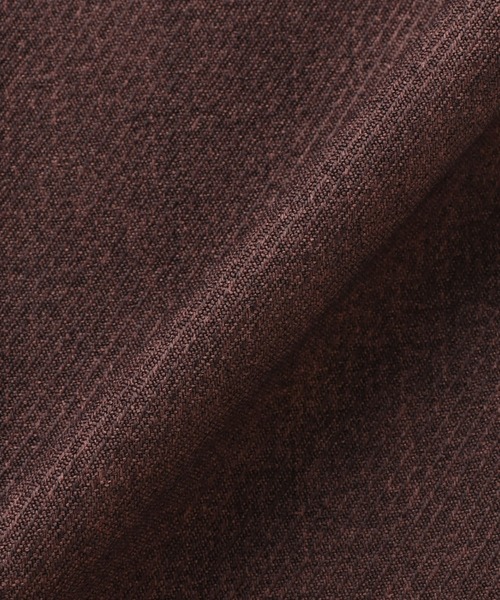 TOKYO SHIRTS(トウキョウシャツ)の「レディーステーパードパンツ ウーリッシュ素材(スラックス・レディース・ネイビー/ブラウン・LL/M/L)」の6枚目の写真