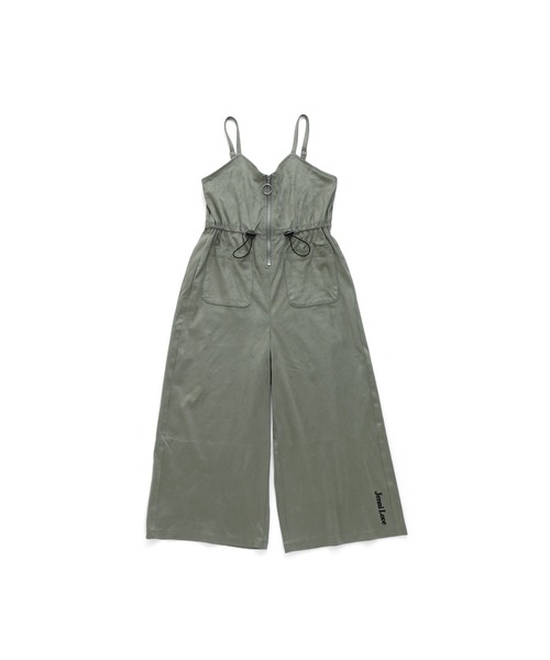 JENNI love（ジェニィラブ）の「フロントZIPロングサロペ（サロペット/オーバーオール・キッズ・ベージュ/カーキ・130cm/140cm/150cm/160cm）」の11枚目の写真