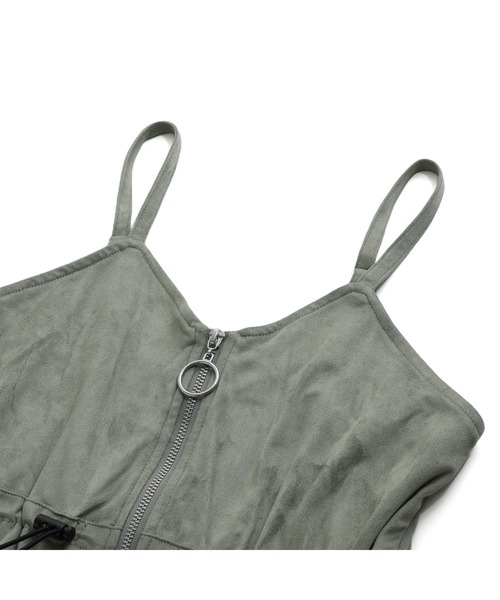 JENNI love（ジェニィラブ）の「フロントZIPロングサロペ（サロペット/オーバーオール・キッズ・ベージュ/カーキ・130cm/140cm/150cm/160cm）」の13枚目の写真