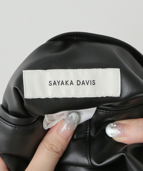 SAYAKADAVIS(サヤカディヴィス)の「SAYAKA DAVIS ECO FUR RVERSIBLE VEST TBL6-SAF:ベスト(ベスト・レディース・ブラック・SMALL)」の2枚目の写真