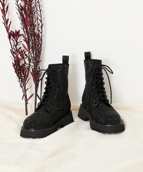 ORiental TRaffic（オリエンタルトラフィック）の「ラインストーンレースアップシューズ 41425（ドレスシューズ・レディース・ブラック・LL/L/M/S）」の19枚目の写真