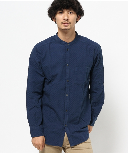 B:MING by BEAMS（ビーミングバイビームス）の「ビーミング by ビームス / ライスドビーバンドシャツ（シャツ/ブラウス・メンズ・ホワイト/ネイビー・MEDIUM/LARGE/SMALL）」の17枚目の写真