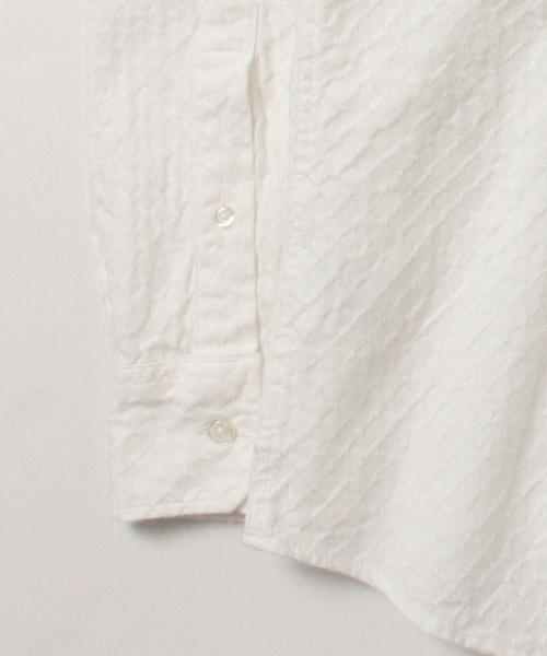 B:MING by BEAMS（ビーミングバイビームス）の「ビーミング by ビームス / ライスドビーバンドシャツ（シャツ/ブラウス・メンズ・ホワイト/ネイビー・MEDIUM/LARGE/SMALL）」の7枚目の写真