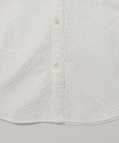 B:MING by BEAMS（ビーミングバイビームス）の「ビーミング by ビームス / ライスドビーバンドシャツ（シャツ/ブラウス・メンズ・ホワイト/ネイビー・MEDIUM/LARGE/SMALL）」の8枚目の写真